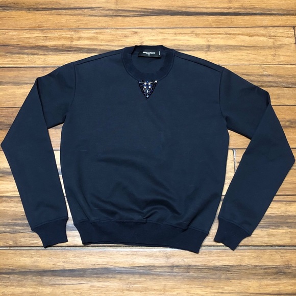 𝅺DSQUARED2 EMBELLISHED SWEATSHIRT - Picture 1 of 7